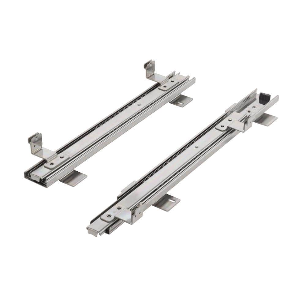 Chrome 2-Tier Sliding Undercabinet Organizer for Kitchen and Bathroom