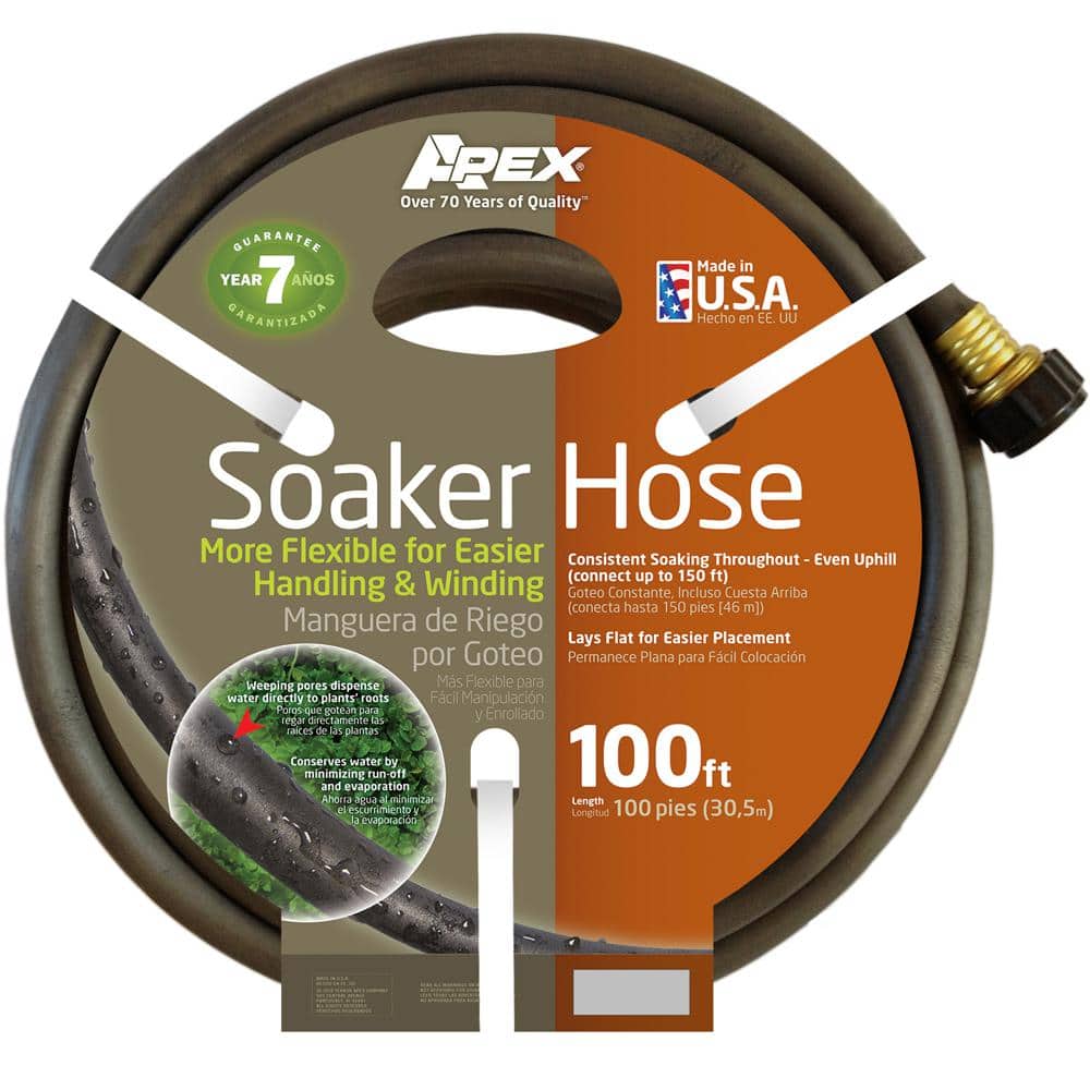 Apex 1/2 in. Dia x 100 ft. Soaker Water HoseTEK1030100 The Home Depot