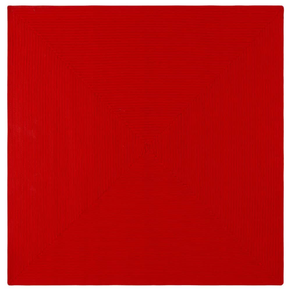 Braided Rust 4 ft. x 4 ft. Machine Washable Solid Color Gradient Square Area Rug price history on PriceWatchPro