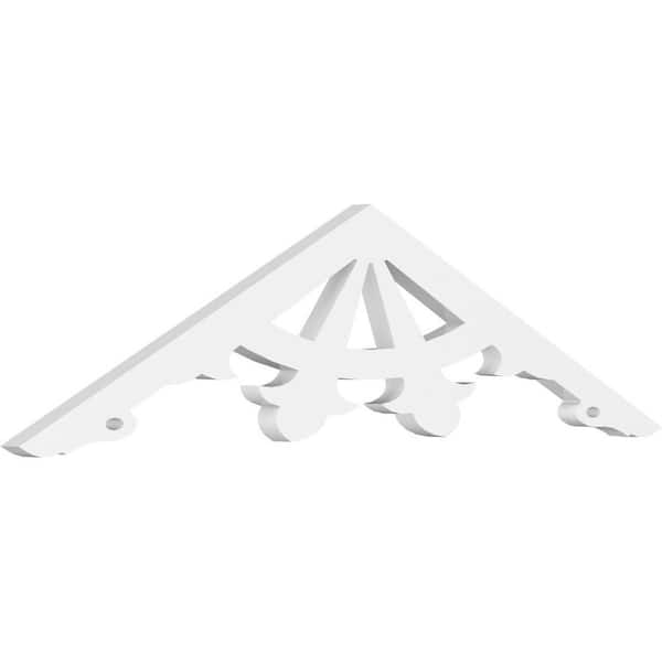 Ekena Millwork Riley 1 in. D x 9 in. W x 36 in. L Signature Urethane Gable Pediment