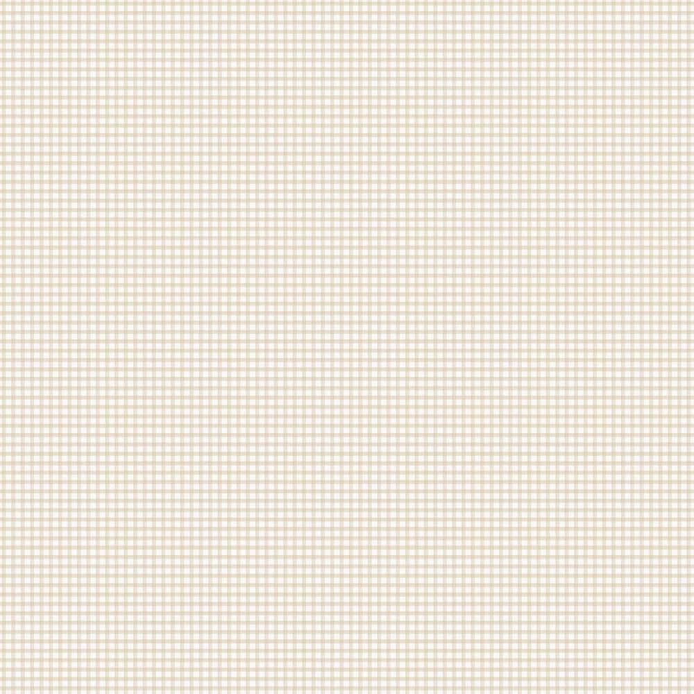Miniatures 2 Beige Gingham Check Design Matte Finish Non-Pasted Vinyl on No