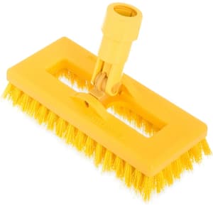 Sparta 8 in. Yellow Polyester Swivel Scrub Brush with Polypropylene Casing (6-Pack)