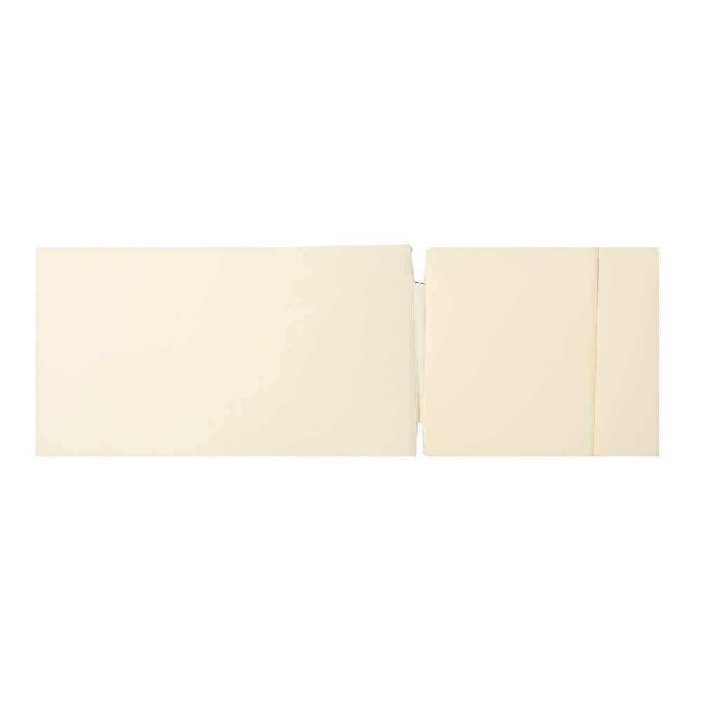 Beige Foam Rectangular Outdoor Chaise Lounge Cushion