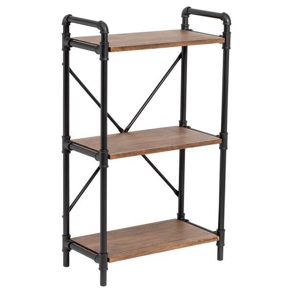 Honey-Can-Do 4-Tier Industrial Rolling Bookshelf With  - Best Buy