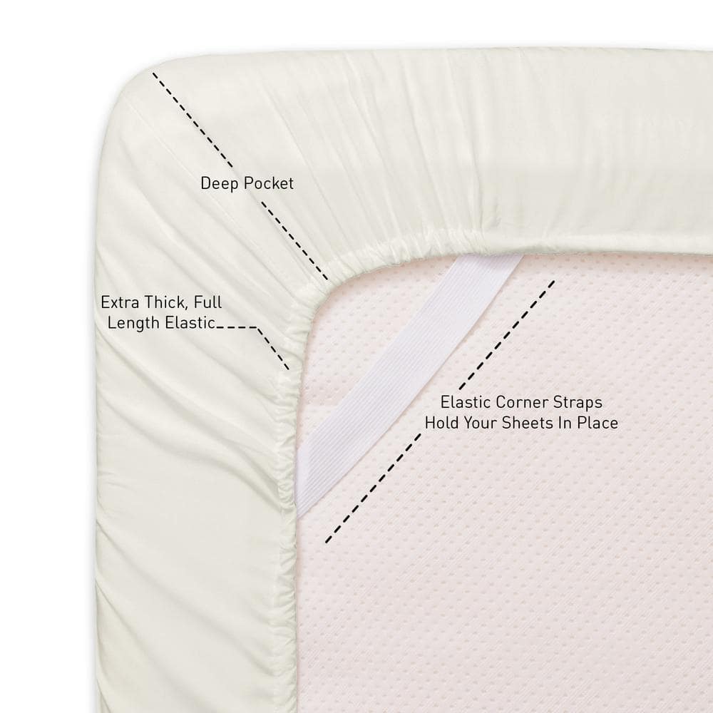 Ivory Twin Deep Pocket Ultra Soft Microfiber Sheet Set