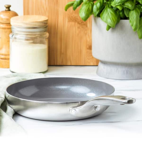 GreenPan Chatham 8 in. Tri-Ply Stainless Steel Healthy Ceramic