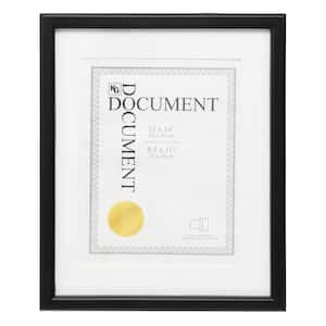 Caspian Document Frame - Black, 11" x 14", 12 Pack