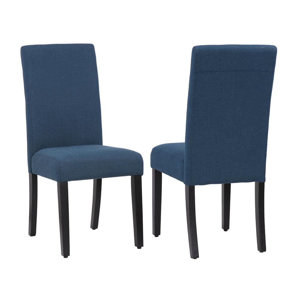 Nina Side Chair Linen Fabric Upholstered Kitchen Dining Chair, Teal (Set of 2) -  WESTINFURNITURE, ID303-DT-TE-2