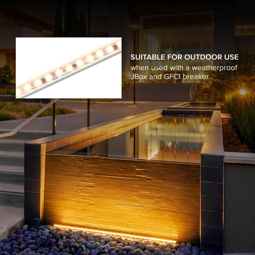 Maxxima 24" White PVC LED Under Cabinet Strip Light