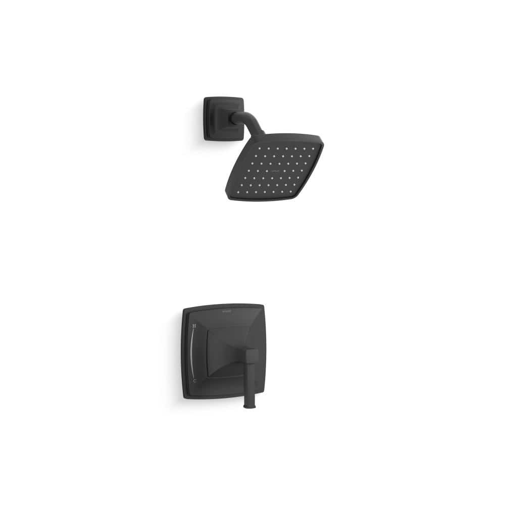 KOHLER Riff 1Handle Shower Faucet Trim Kit in Matte Black (Valve Not