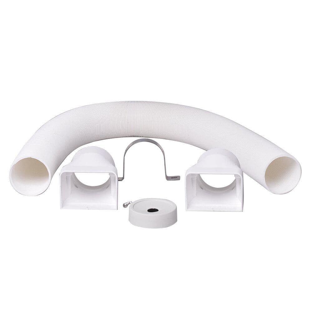 SpeediChannel® 4 in. Flex Hose Kit with 39 in. Flexible HVAC Hose, 2 Duct Connectors, End Cap, and Clamp (Ivory) price history on PriceWatchPro