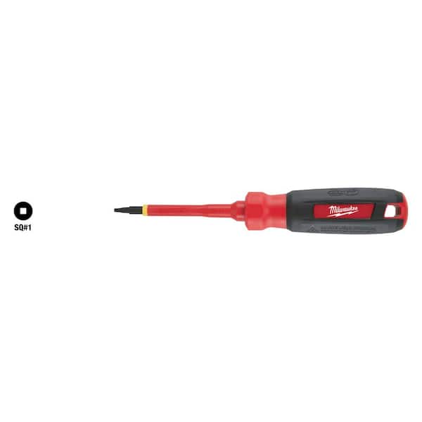 Milwaukee 4 in. #2 Square 1000V Insulated Screwdriver