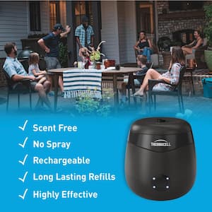 Rechargeable Outdoor Mosquito Repeller in Riverbed 20 ft. Coverage and Deet Free
