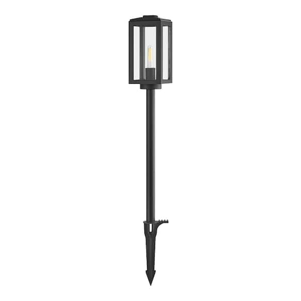 Home Decorators Collection Havenridge Low Voltage Matte Black Weather Resistant LED Outdoor Path Light