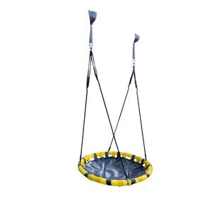 Yellow Backyard 360-Degree Adjustable Height UFO Tree Swing