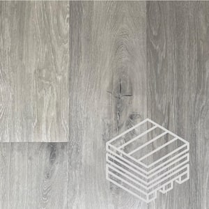 Silver Gray 20 mil x 9 in. W x 48 in. L Water Resistant Loose Lay Luxury Vinyl Plank Flooring (1,152 sq.ft./pallet)