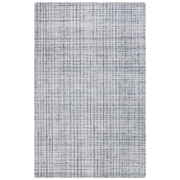 Abstract Gray/Ivory Doormat 3 ft. x 5 ft. Classic Marle Area Rug