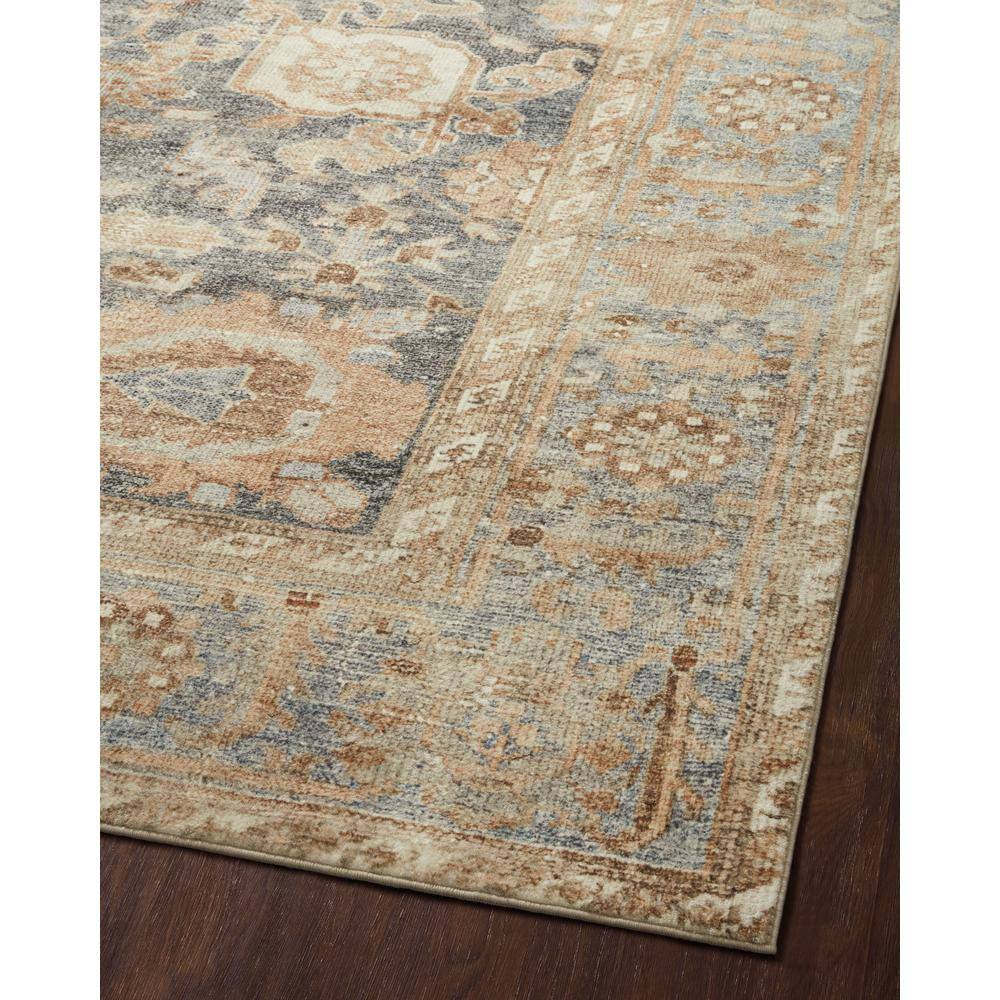 Gray Rectangular Synthetic Oriental Runner Rug 2'-6" x 11'-6"