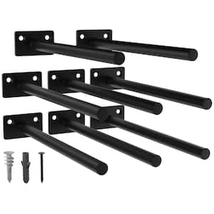 8 in. Floating Shelf Bracket, Hidden Brackets for Wood Shelf (8-Pack)