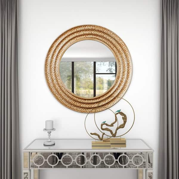 Infinity Silver Round Wall Mirror 48 + Reviews | CB2