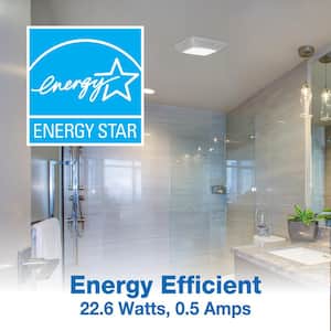 ENERGY STAR Certified Snap-In Installation Quiet 70 CFM Bathroom Exhaust Fan with LED light