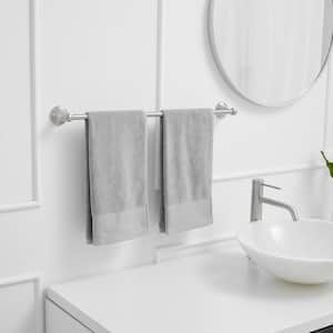 4-Piece Bath Hardware Set with Towel Bar/Rack,Towel/Robe Hook, Toilet Paper Holder in Brushed Nickel