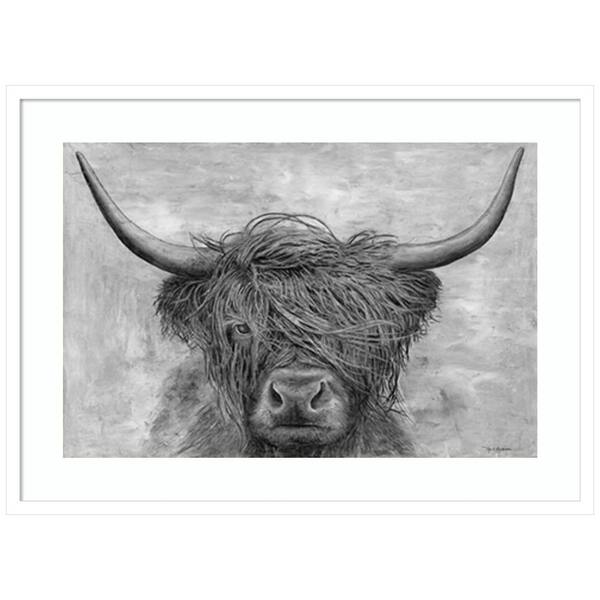 Amanti Art "Norwegian Bison" by Marie Elaine Cusson 1-Piece Framed Giclee Nature Art Print 24 in. x 33 in.