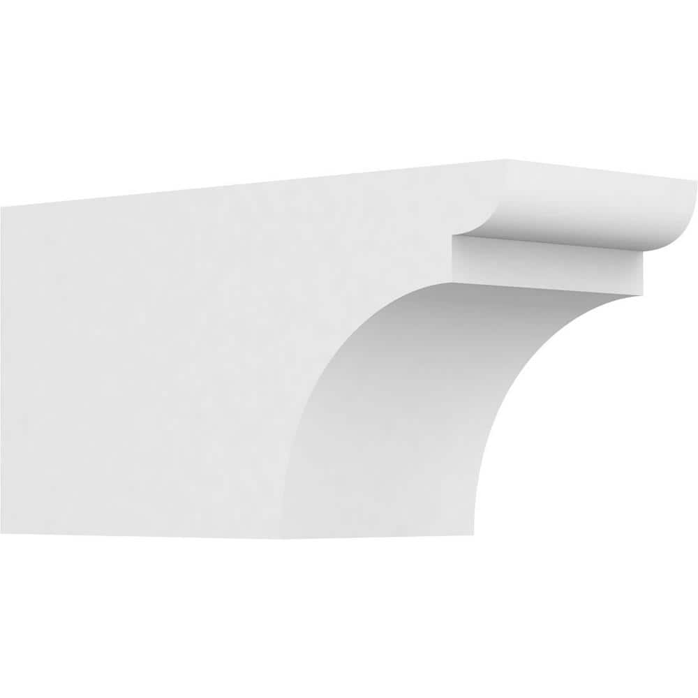 Ekena Millwork 5 in. x 6 in. x 12 in. Yorktown PVC Rafter Tail Brace ...