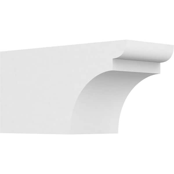 Ekena Millwork 5 in. x 6 in. x 12 in. Yorktown PVC Rafter Tail Brace