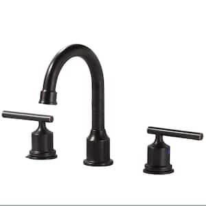 8 in. Widespread 3 Hole 2 Handle Bathroom Faucet in Oil Rubbed Bronze