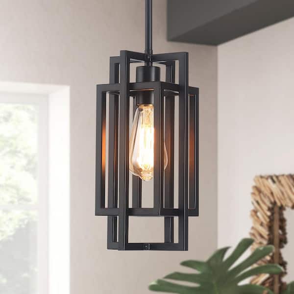 ZJVAIVE 60-Watt Black 3 Ring LED Hanging Pendant Light Fixture