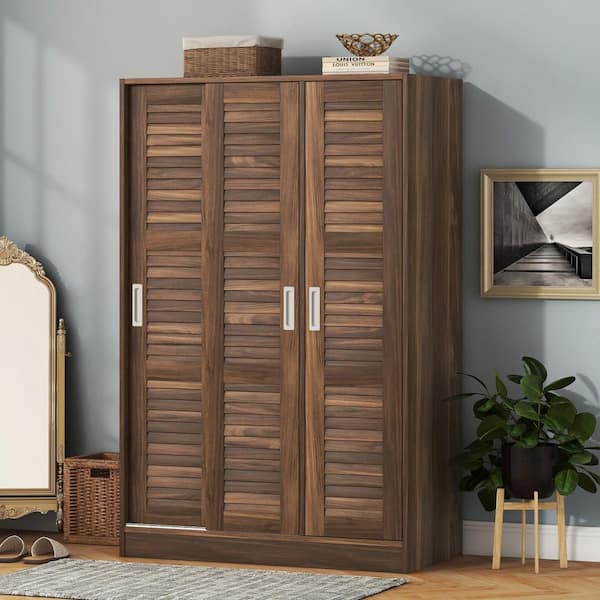 Runesay 24.72 in. W x 17.5 in. D x 31.5 in. H Black Brown Linen Cabinet Bathroom  Corner Storage Cabinet with Adjustable Shelf KY-WXNLHHM2 - The Home Depot