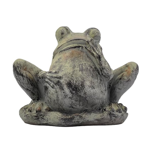 Unbranded Rustic Polyresin Frog Statue