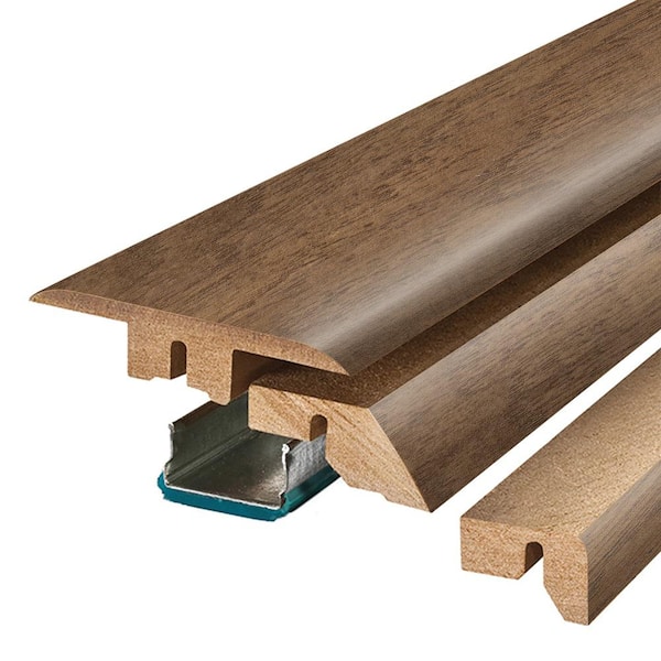 PERFORMANCE ACCESSORIES Antler 0.75 in. T x 2.37 in. W x 78.7 in. L Textured Wood Look Laminate Moulding/Trim 4 in 1 Molding