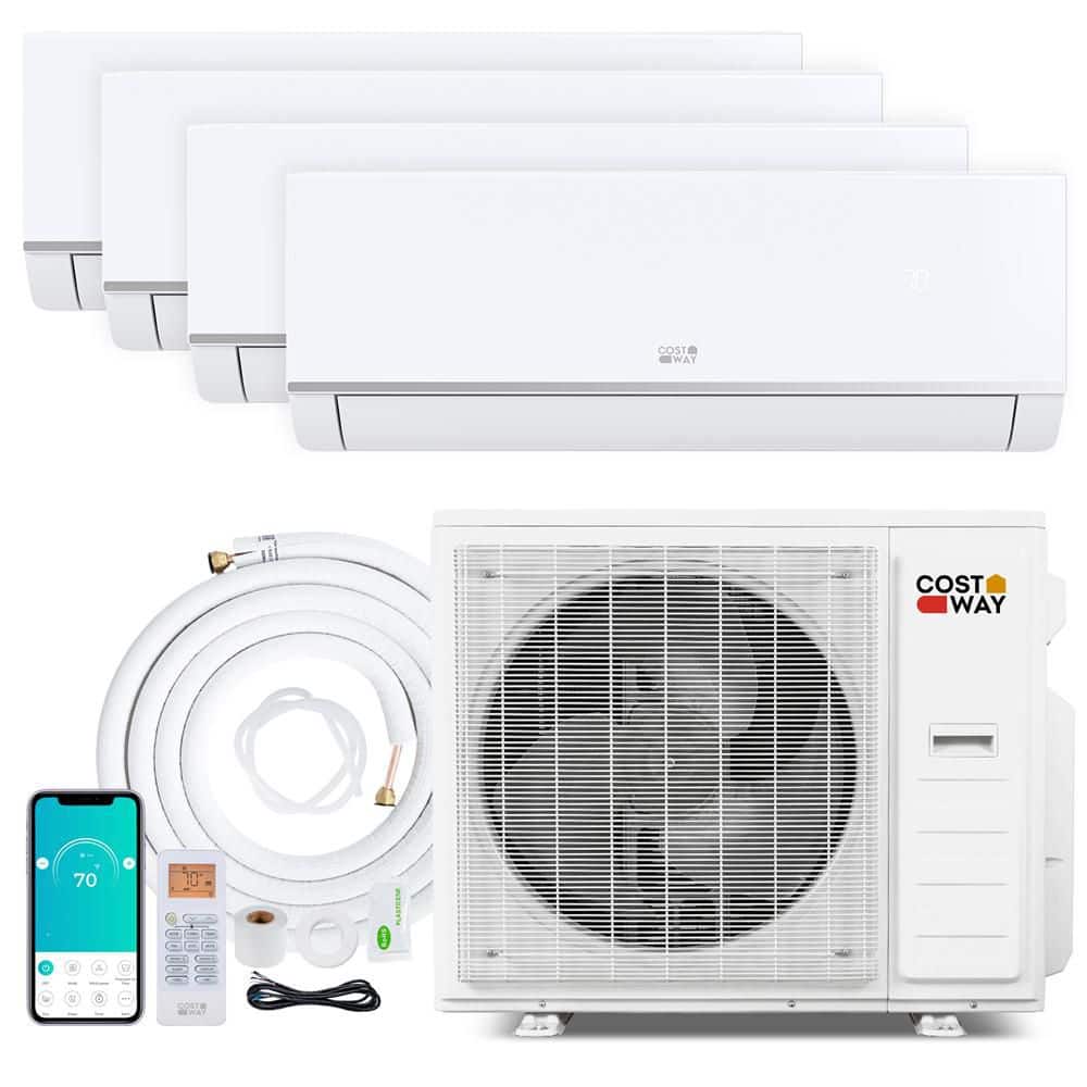 Blast Pro 4 Zone 38000 BTU 9K + 9K + 12K + 18K 2900 sq. ft. 4 ton Mini Split AC/Heating System, 20 SEER2, WiFi Enabled price history on PriceWatchPro