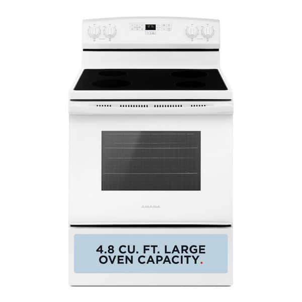 4.8 cu. ft. 4 Burner Element Electric Range in White