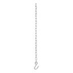 27" Safety Chain with 1 S-Hook (2,000 lbs., Clear Zinc)