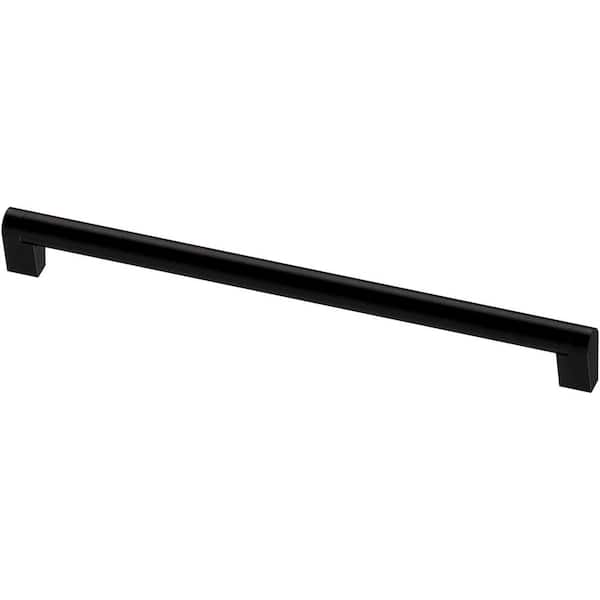 Liberty Stratford Bar 11-5/16 in. (288 mm) Matte Black Drawer Pull (5-Pack)