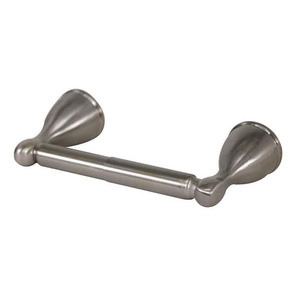 Design House Ames Double Post Toilet Paper Holder in Brushed Nickel