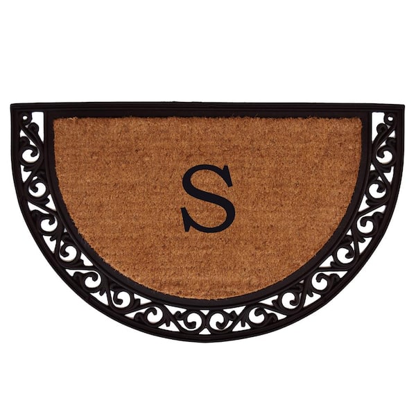 Calloway Mills Ornate Scroll 24 in. x 36 in. Monogram S Door Mat ...