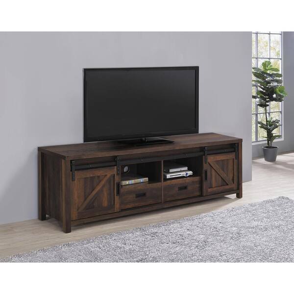 Coaster Home Furnishings Madra Dark Pine Rectangular TV Stand Fits