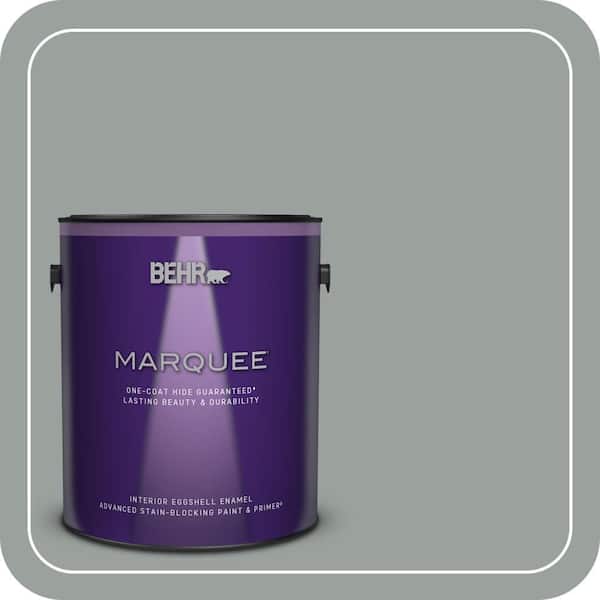 BEHR MARQUEE 1 gal. #PPU11-16 Brampton Gray Eggshell Enamel Interior Paint & Primer
