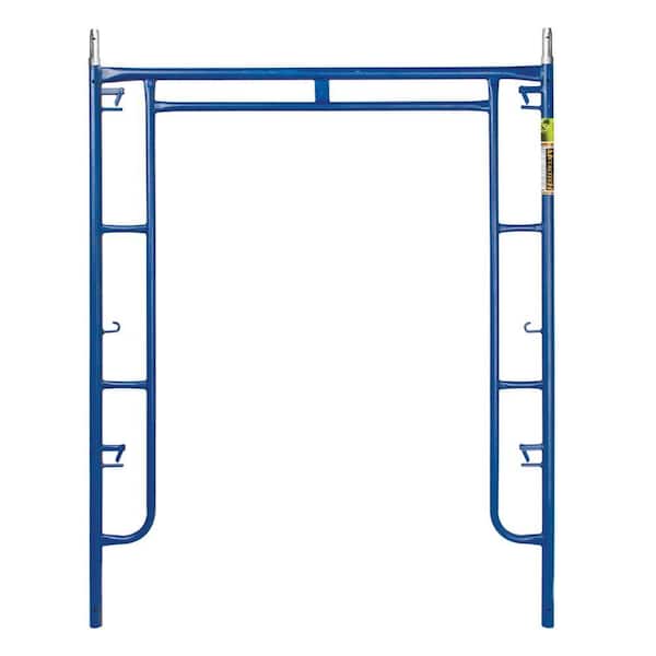 MetalTech Saferstack 76 in. x 60 in. Blue Walk Tru-Arch Scaffold Frame