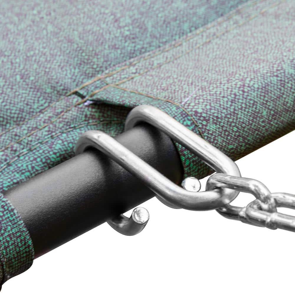 Teal Polyester Hammock Bed with Stand, Pillow, and Storage Pockets