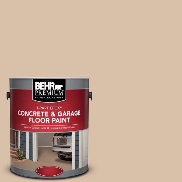 BEHR Premium 1 gal. #S240-3 Ash Blonde 1-Part Epoxy Satin Interior/Exterior Concrete and Garage Floor Paint