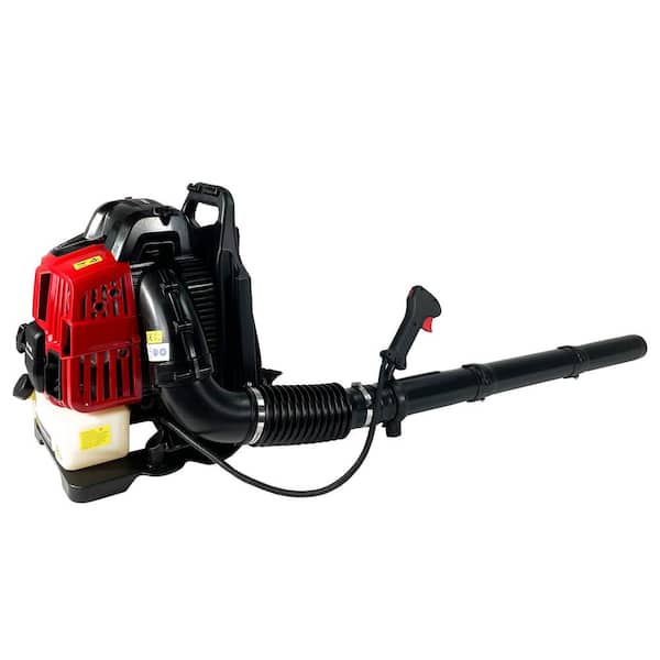 Backpack Leaf Blower, 76CC, 660CFM, 200MPH, 4 Stroke, Air Cooled, Gasoline, EPA Standard, Leaf Collecting Tool, Red