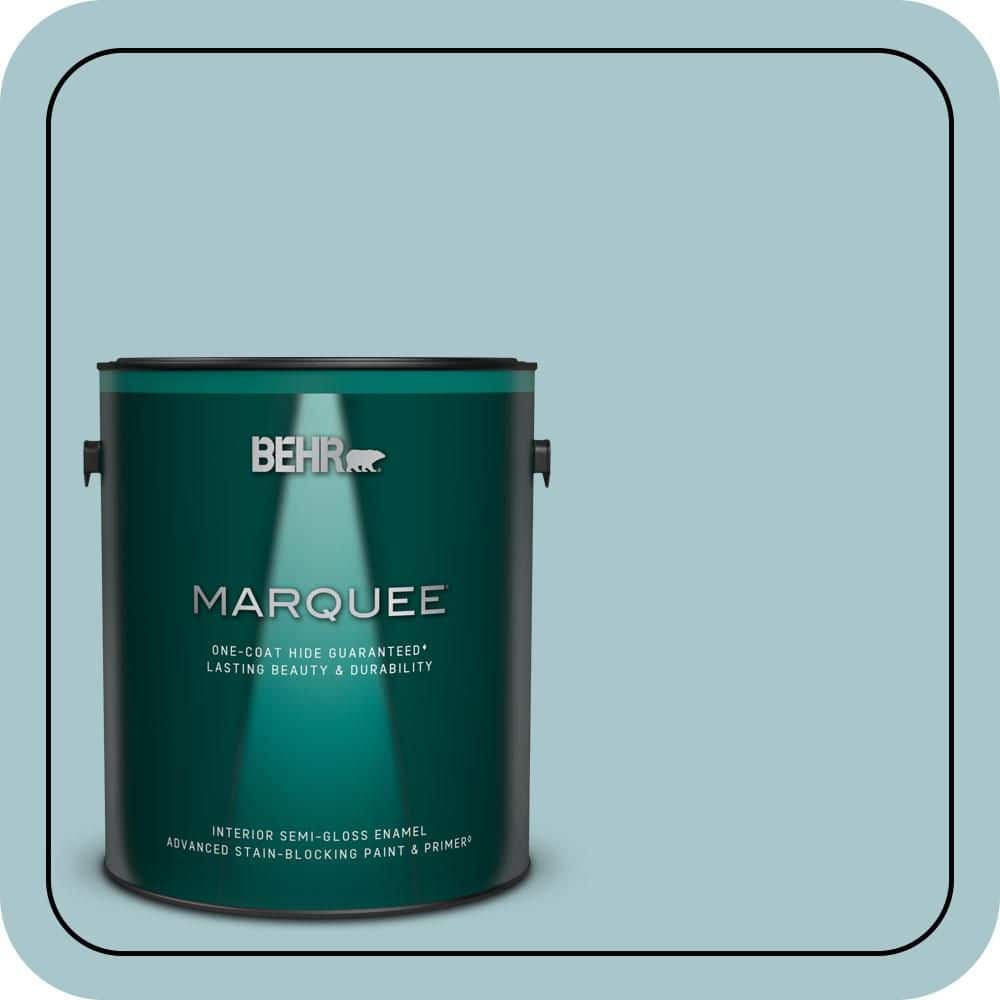 1 gal. #S450-3 Spring Storm One-Coat Hide Semi-Gloss Enamel Interior Paint & Primer product image for price tracking