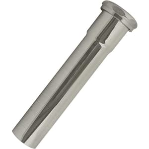 1-1/2 in. O.D. x 8 in. Slip Joint Extension Tub, Stainless Steel