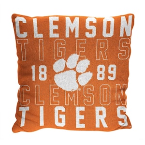 NCAA Clemson Stacked Multi-Colored 20"  Throw Pillow