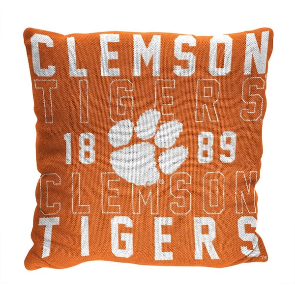 THE NORTHWEST GROUP NCAA Clemson Stacked Multi-Colored 20"  Throw Pillow